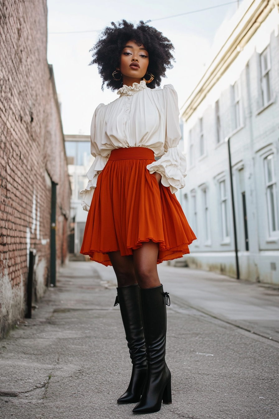 knee high boots outfit