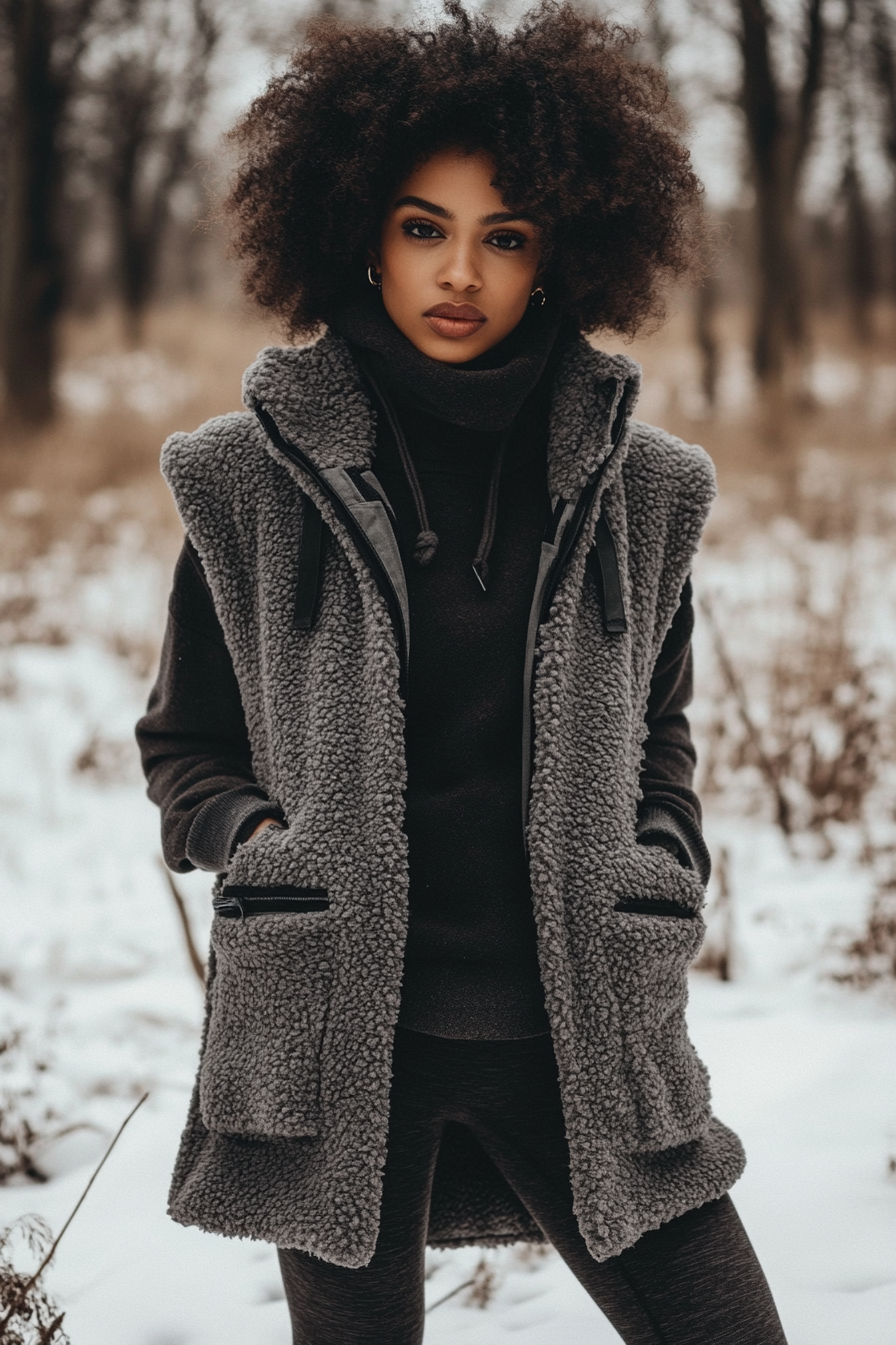 fleece vest outfit