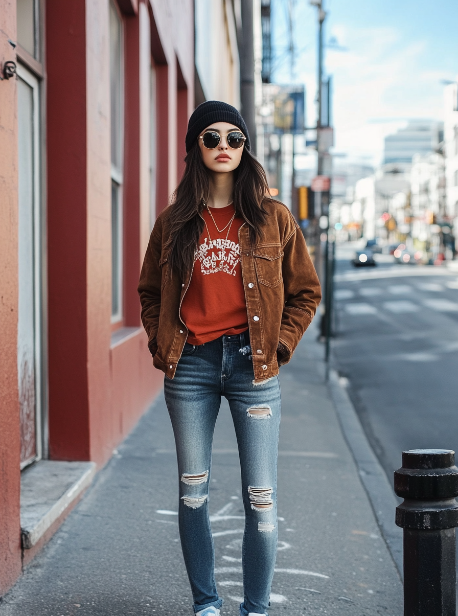 brown-suede-jacket-outfit