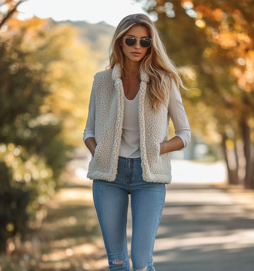 sherpa-vest-outfits-to-elevate-your-style