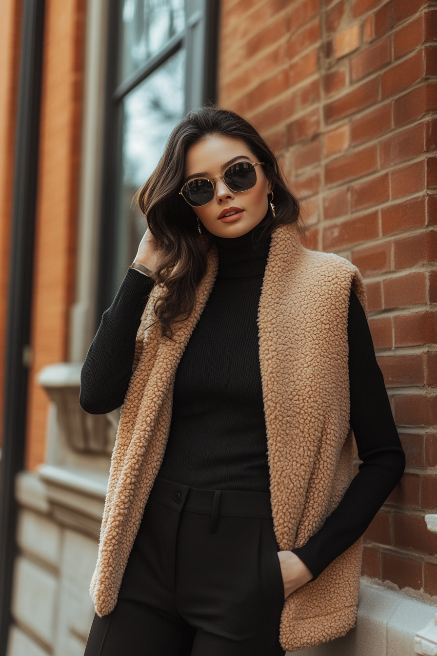 sherpa-vest-outfits-to-elevate-your-style