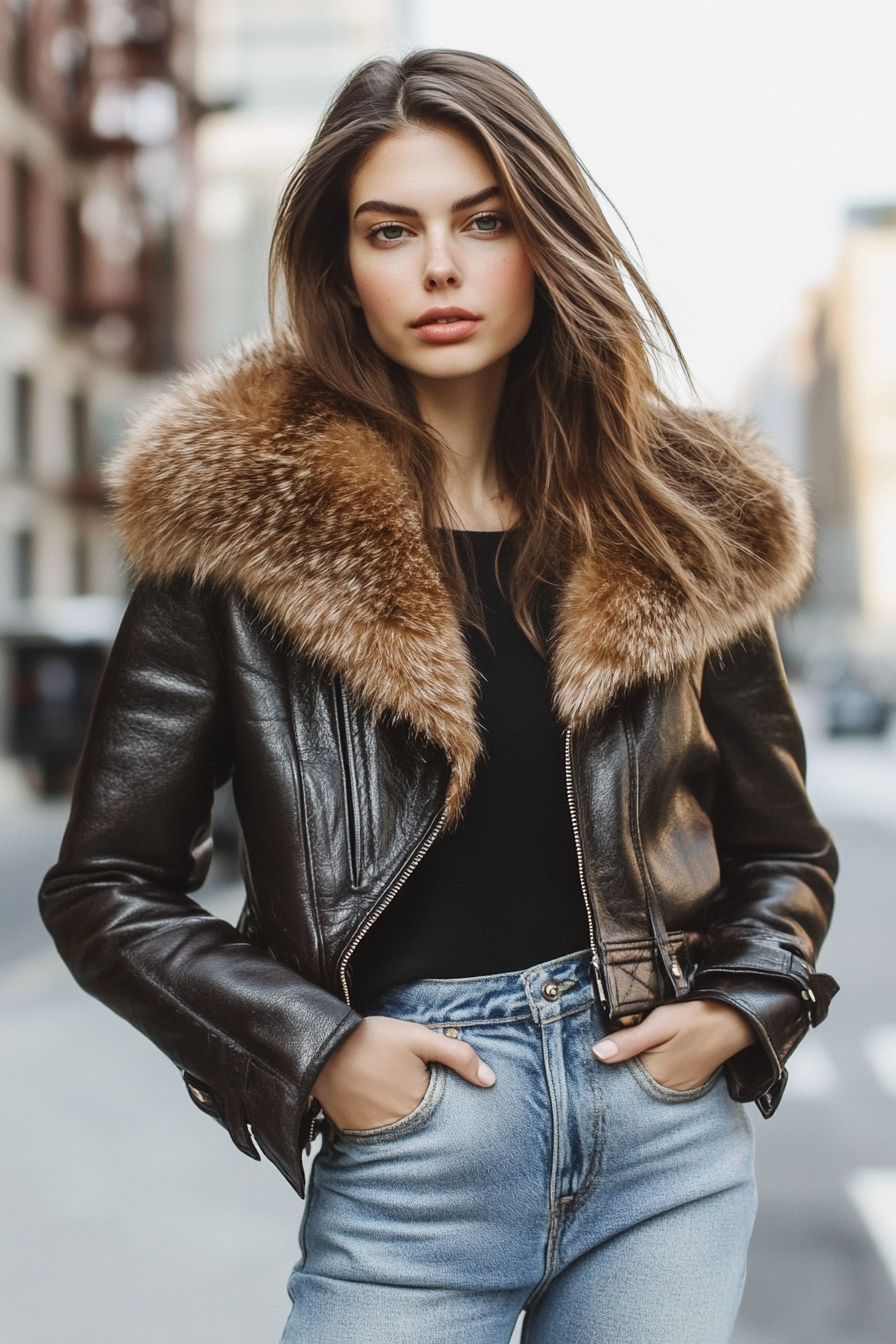 leather-jacket-outfits-women