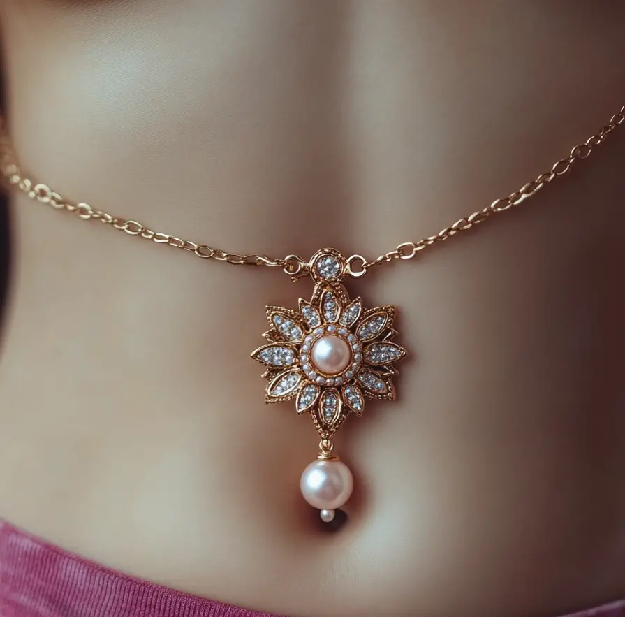 belly button piercing