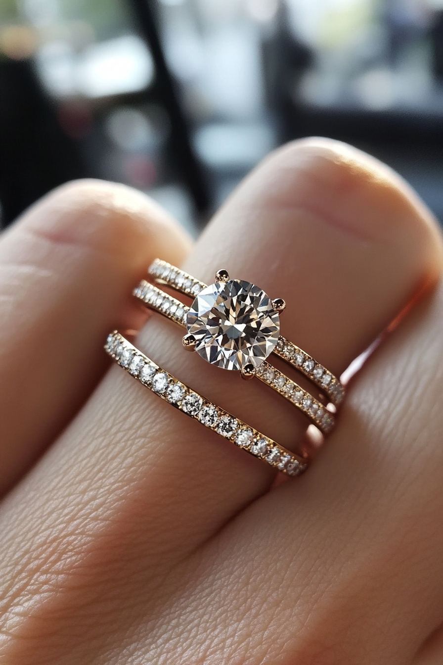ring stacking ideas wedding bands