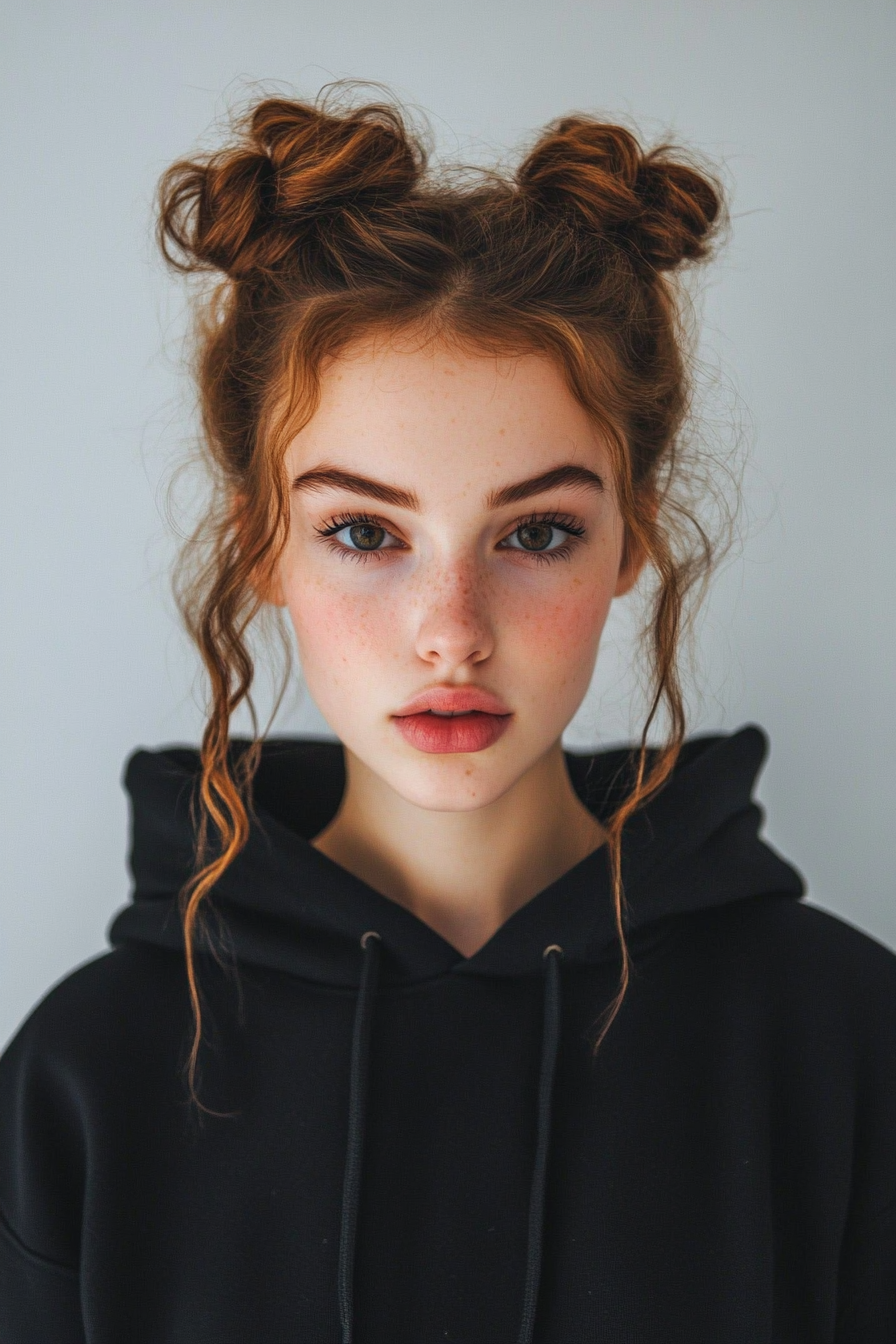 hoodie hairstyles