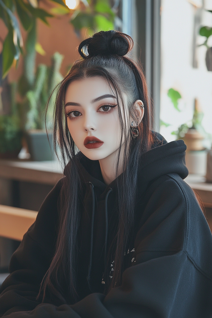 hoodie hairstyles