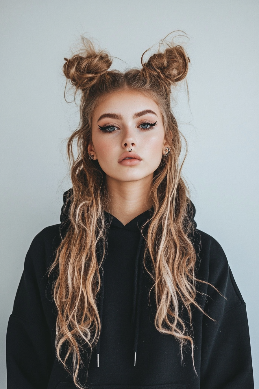 hoodie hairstyles
