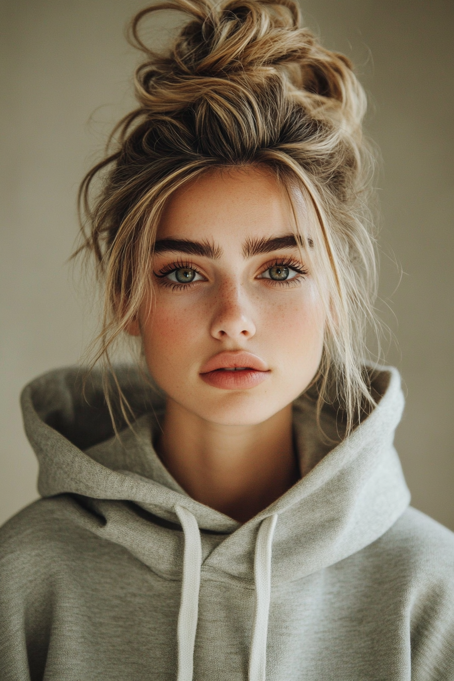 hoodie hairstyles