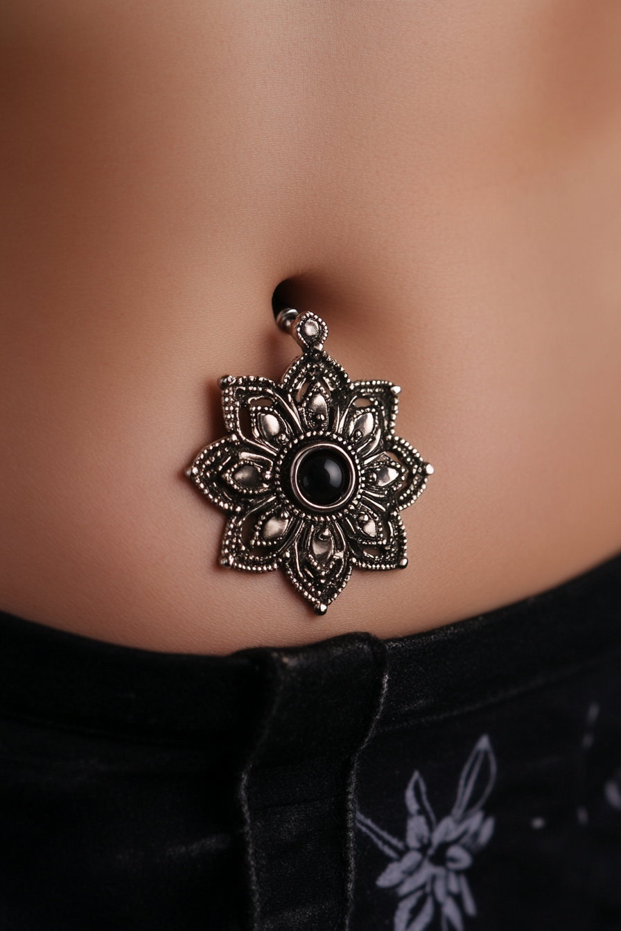 belly button piercing