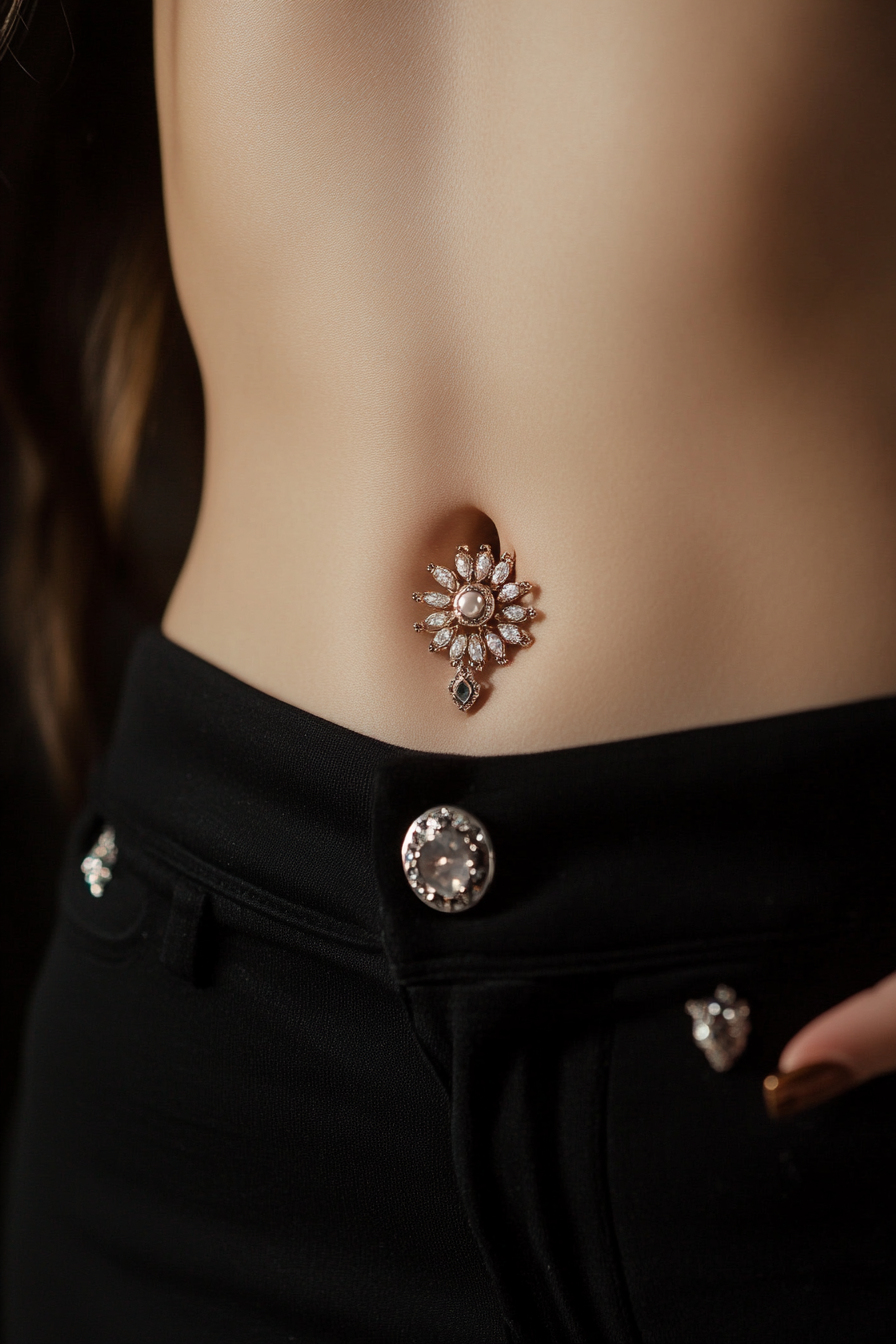 belly button piercing