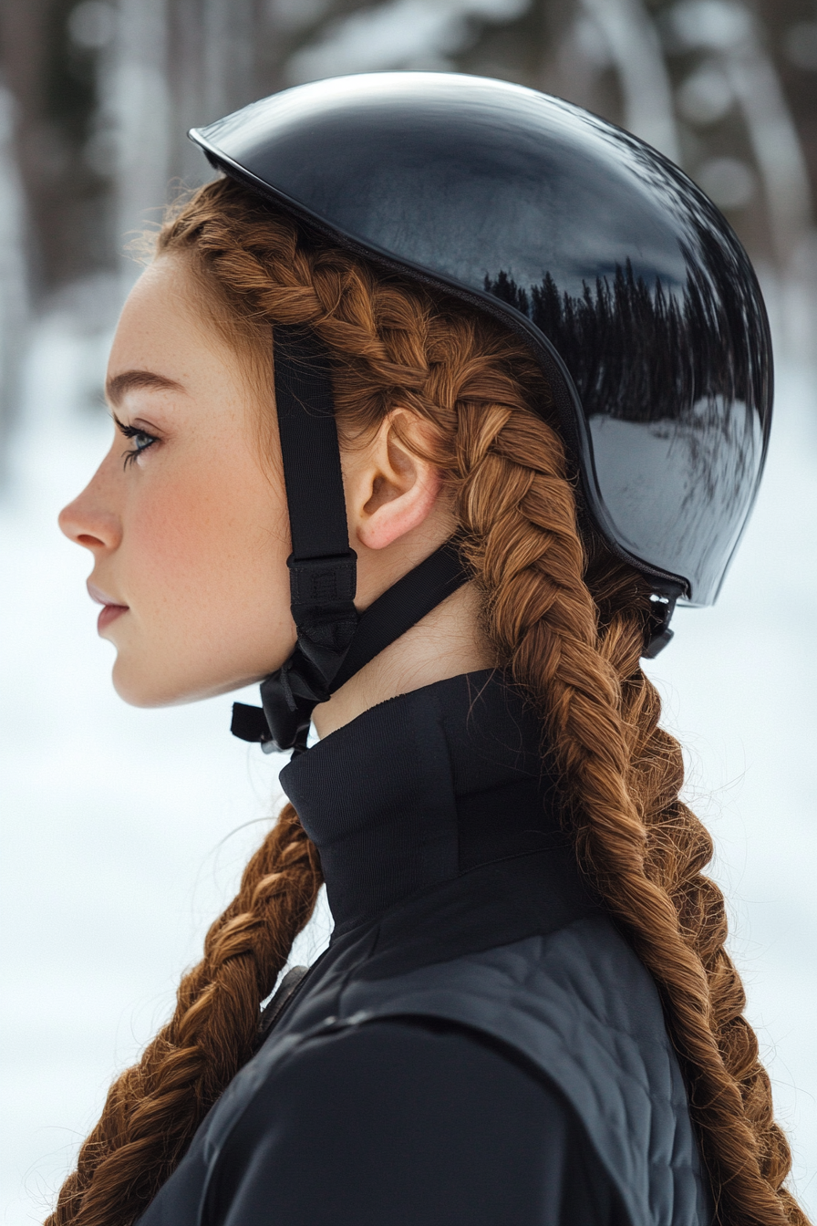 skiing-hairstyles-helmet