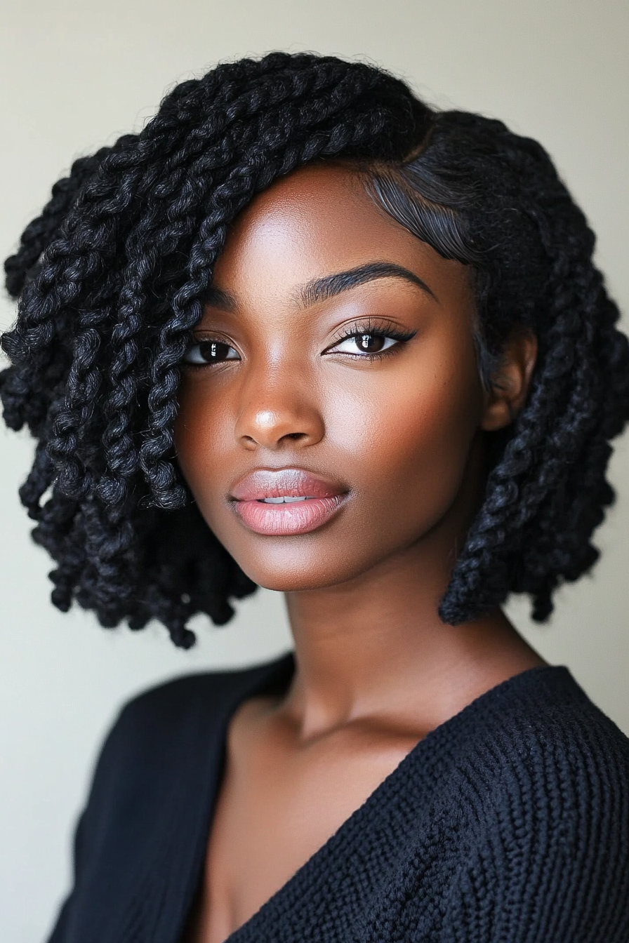 short-crochet-twist-hairstyles