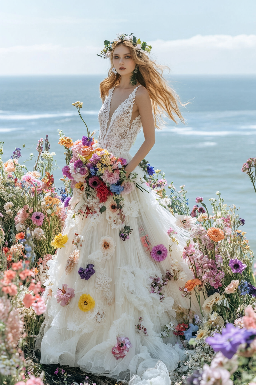 beach bride dress
