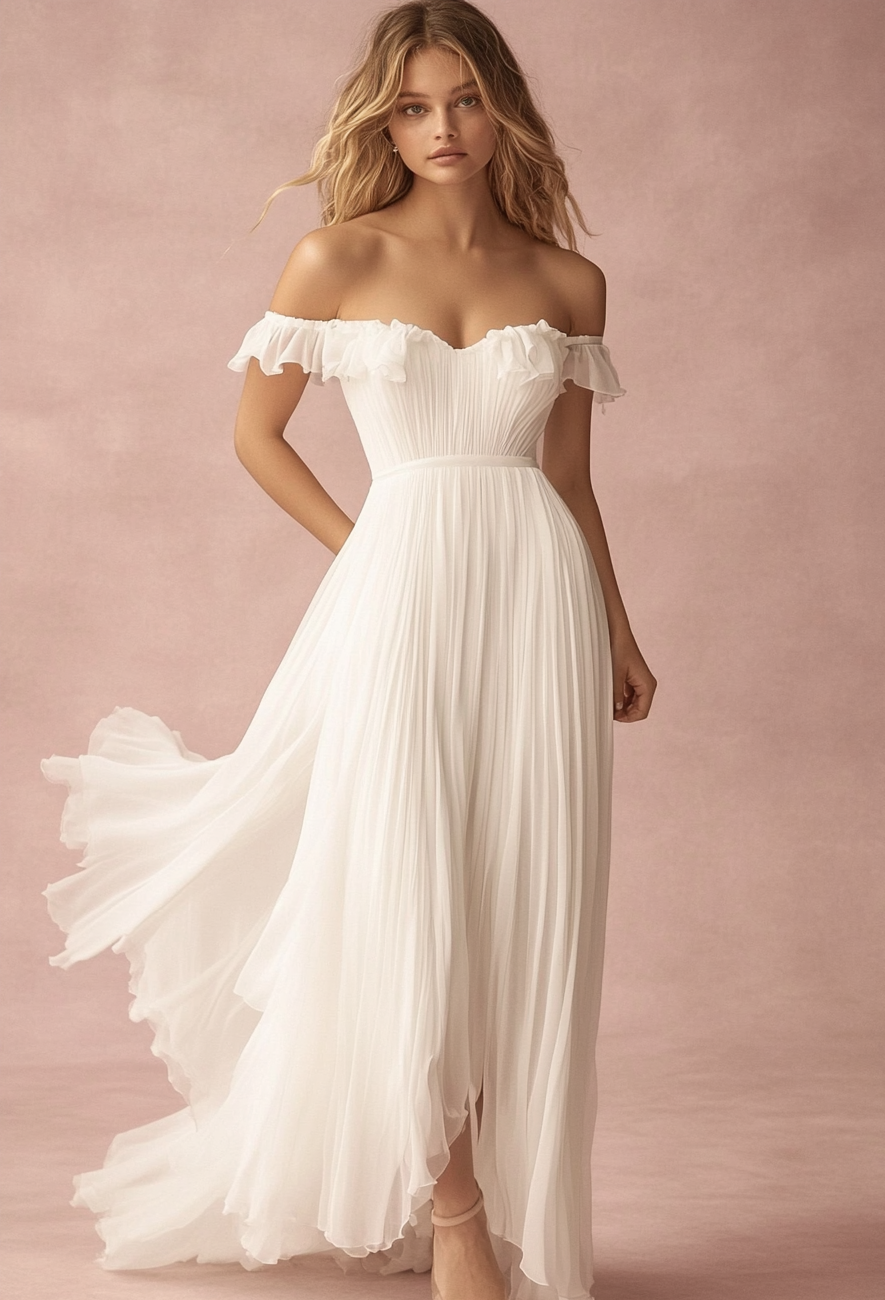 beach bride dress