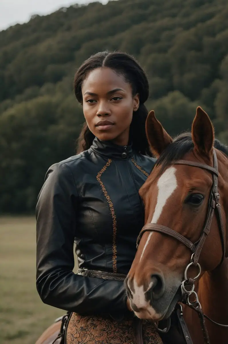 high quality solid colored minimalist horseback